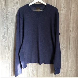 Lucky Brand Mens Blue Long Sleeve Thermal Shirt